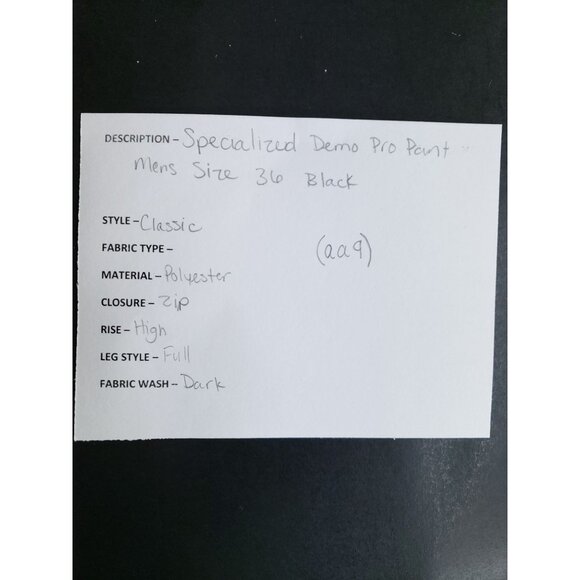 Specialized Mens Size 36 Black Cycling Pants Adjustable Waist - Picture 10 of 11